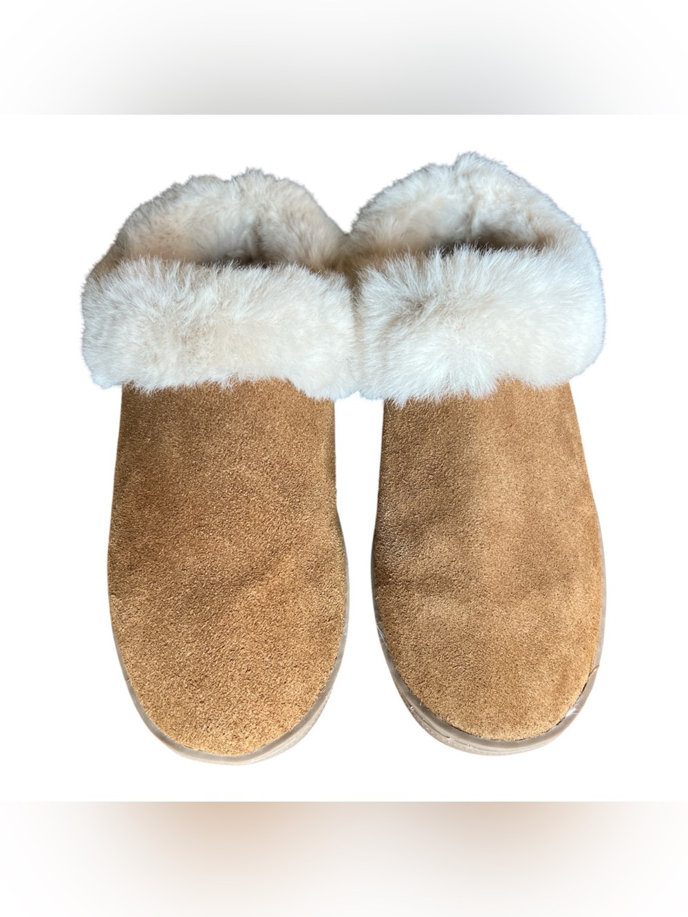 My Slippers Leather Suede Faux Fur Slippers